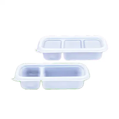 일회용 반찬 소스용기 AJ 2칸 PP 1500개입 배달포장