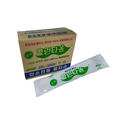 일회용 물수건 크린타올 물티슈 400매 개별포장