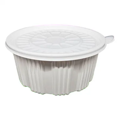 신형 탕용기 JH 225파이 중 2500ml 200세트 PP 백색