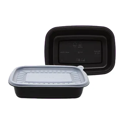 사각 죽용기 JH 1913 소 650ml 500세트 검정