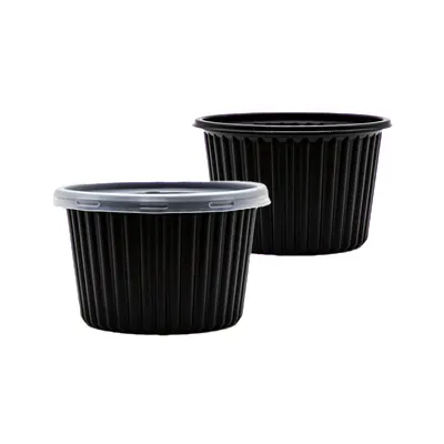 국용기 BFP 105파이 PP 대 350ml 1000세트 검정