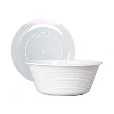 PP 다회용 국용기 TY 138파이 대 400ml 900개 백색 배달포장